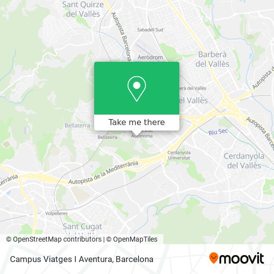 mapa Campus Viatges I Aventura