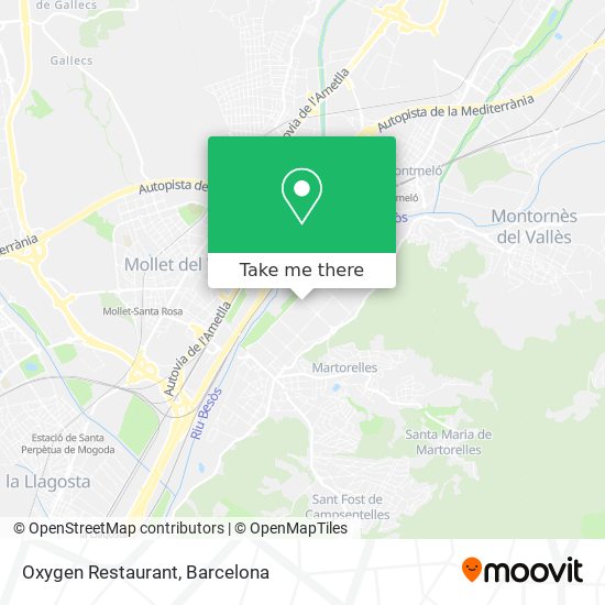 Oxygen Restaurant map