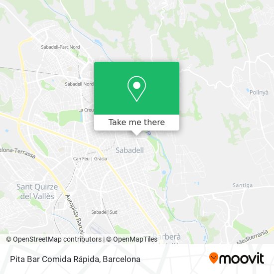 Pita Bar Comida Rápida map
