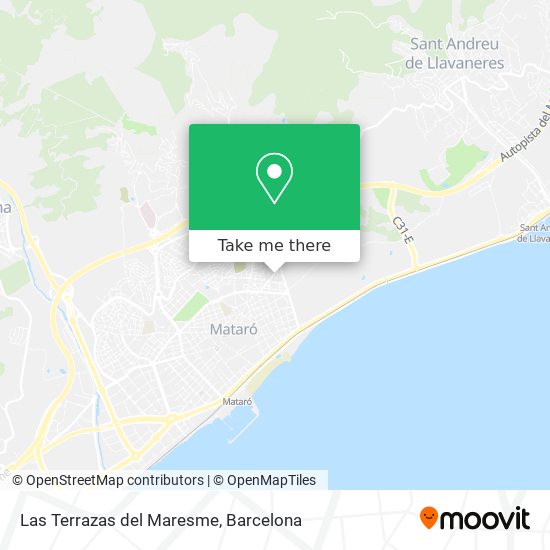 Las Terrazas del Maresme map