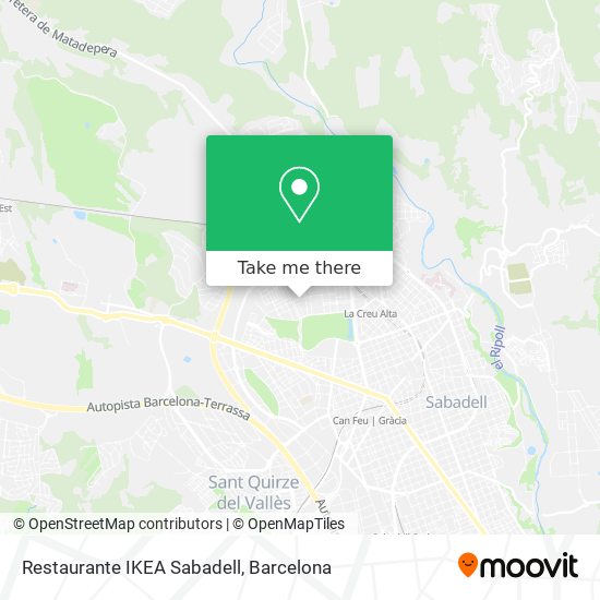 mapa Restaurante IKEA Sabadell