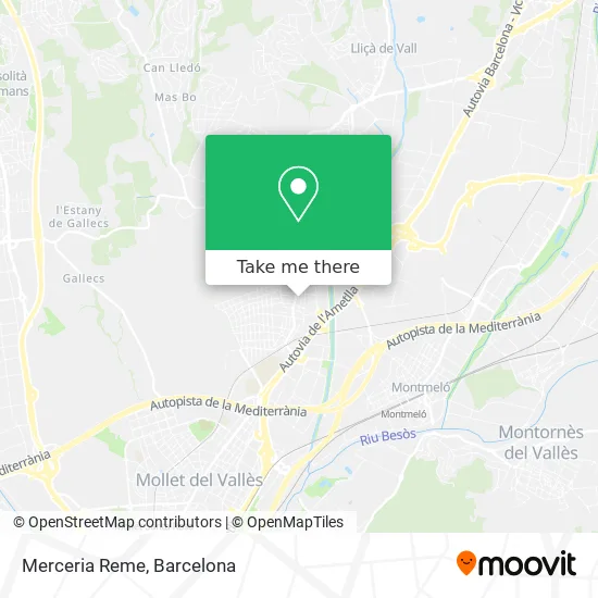 Merceria Reme map