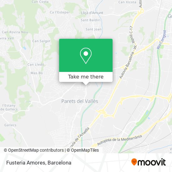 Fusteria Amores map