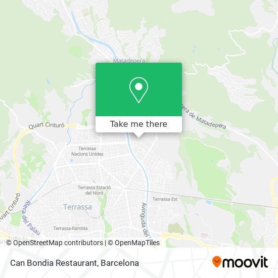 mapa Can Bondia Restaurant