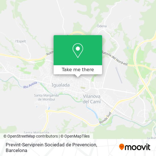 Prevint-Serviprein Sociedad de Prevencion map