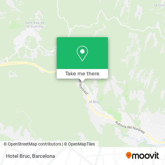 Hotel Bruc map