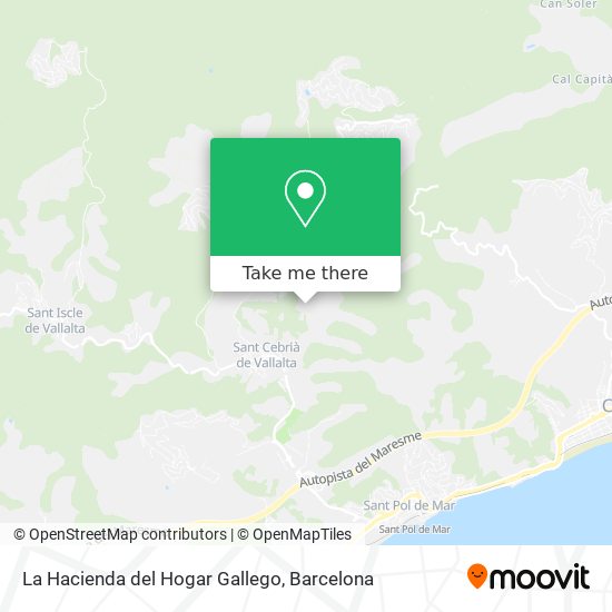 La Hacienda del Hogar Gallego map