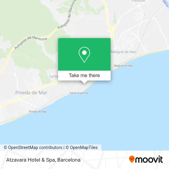 Atzavara Hotel & Spa map
