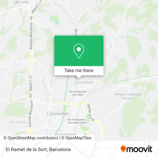 El Ramet de la Sort map