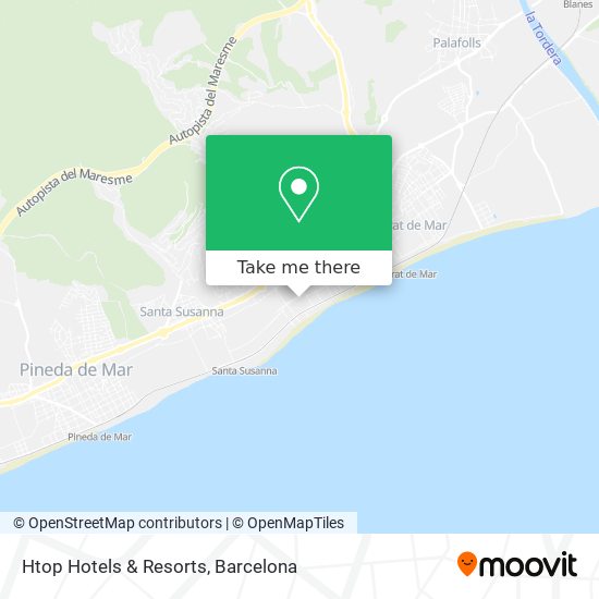 mapa Htop Hotels & Resorts