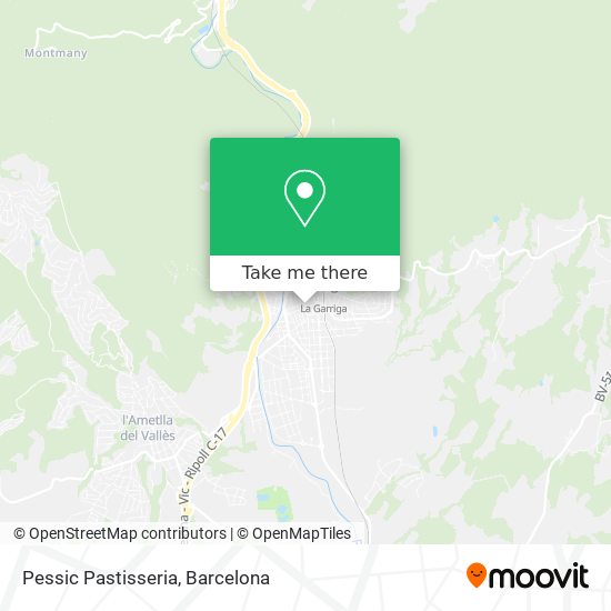 mapa Pessic Pastisseria