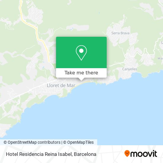 mapa Hotel Residencia Reina Isabel