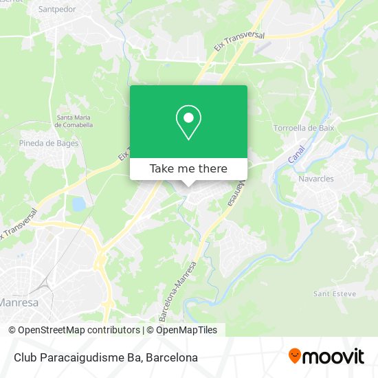 Club Paracaigudisme Ba map