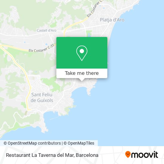 mapa Restaurant La Taverna del Mar