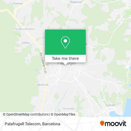 mapa Palafrugell Telecom