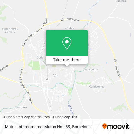 Mutua Intercomarcal Mutua Nm. 39 map