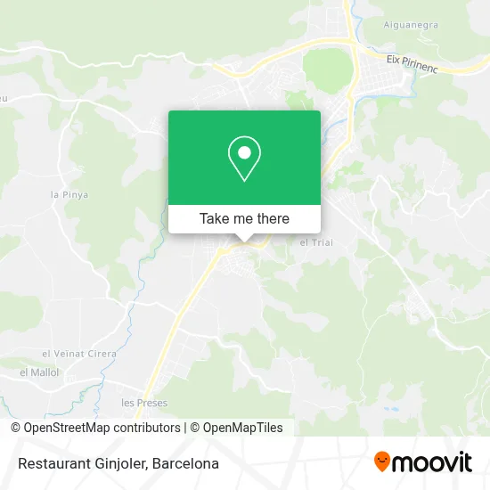 Restaurant Ginjoler map