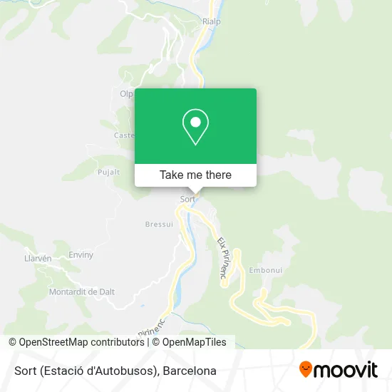 Sort (Estació d'Autobusos) map