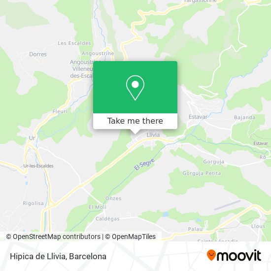 Hipica de Llivia map