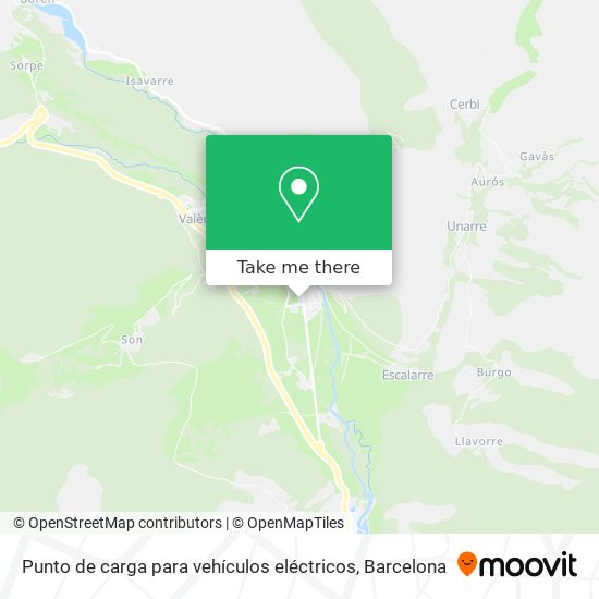 Punto de carga para vehículos eléctricos map