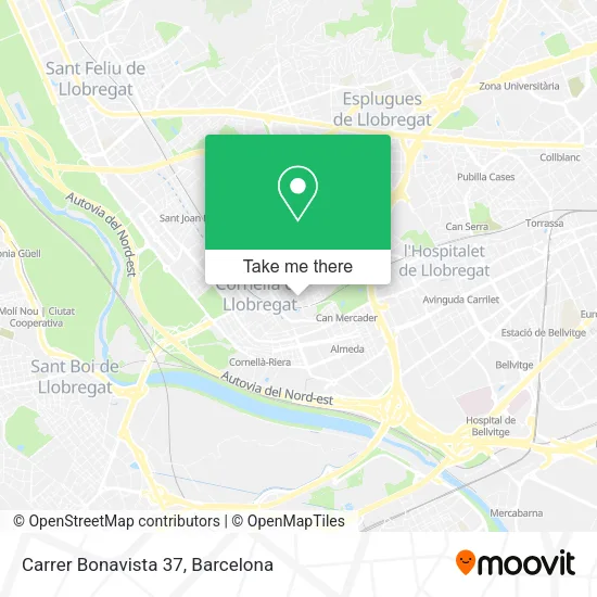 Carrer Bonavista 37 map