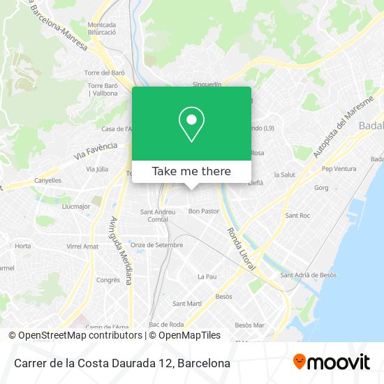 Carrer de la Costa Daurada 12 map