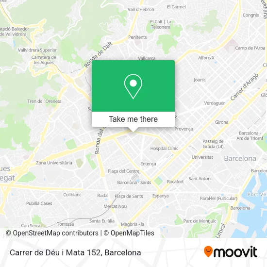 Carrer de Déu i Mata 152 map