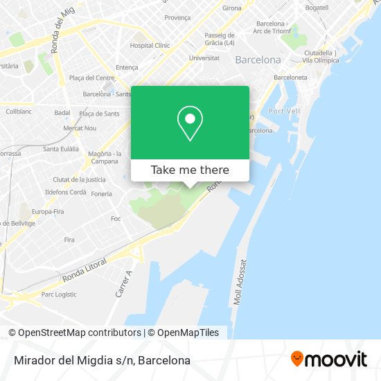 Mirador del Migdia s/n map