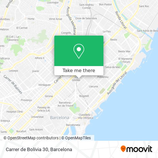 Carrer de Bolívia 30 map