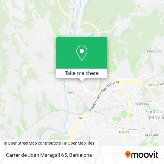 Carrer de Joan Maragall 65 map