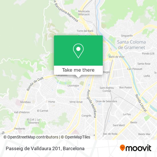 Passeig de Valldaura 201 map