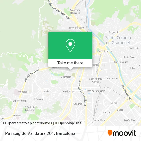 Passeig de Valldaura 201 map