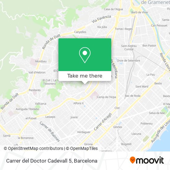 Carrer del Doctor Cadevall 5 map