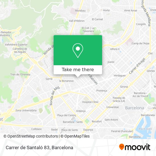 Carrer de Santaló 83 map