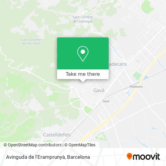 How to get to Avinguda de l'Eramprunyà in Gavà by Bus, Train or Tramvia?