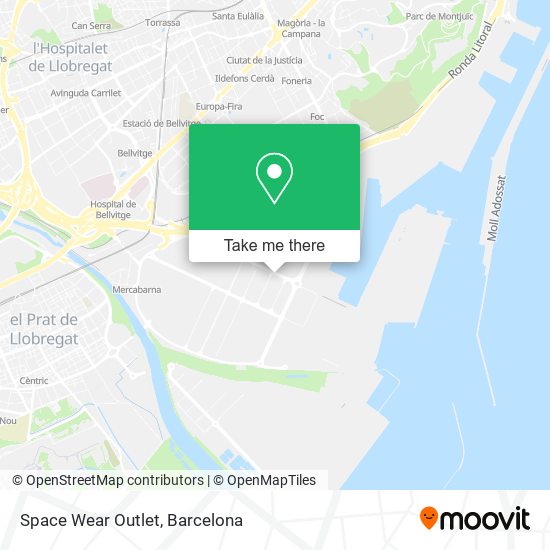 Space Wear Outlet map