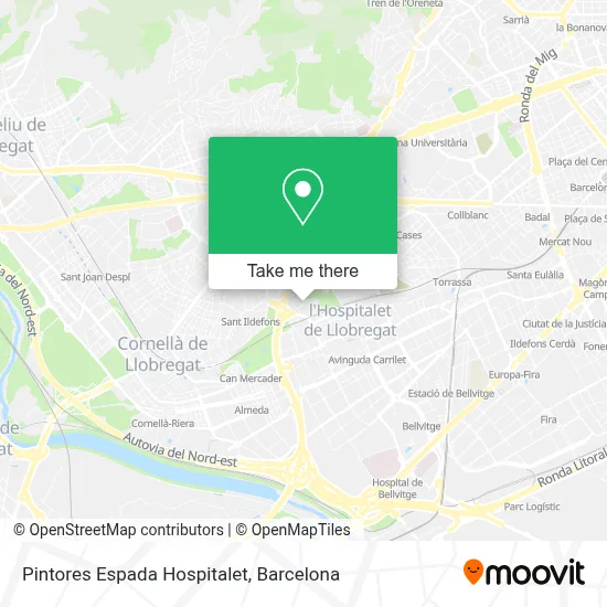 Pintores Espada Hospitalet map
