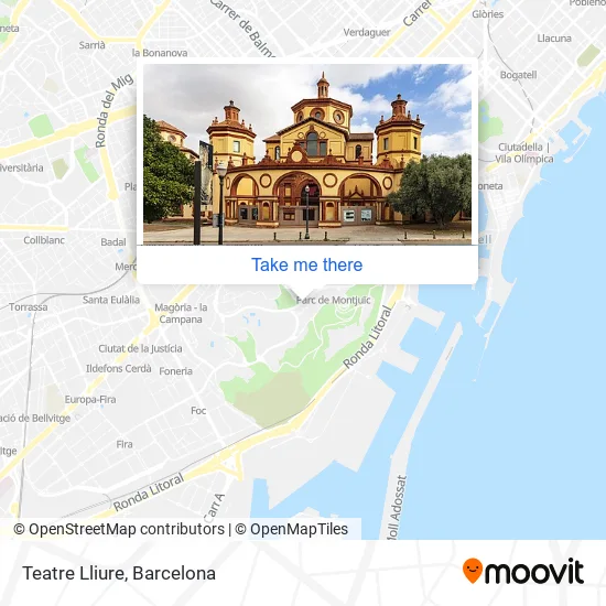 Teatre Lliure map