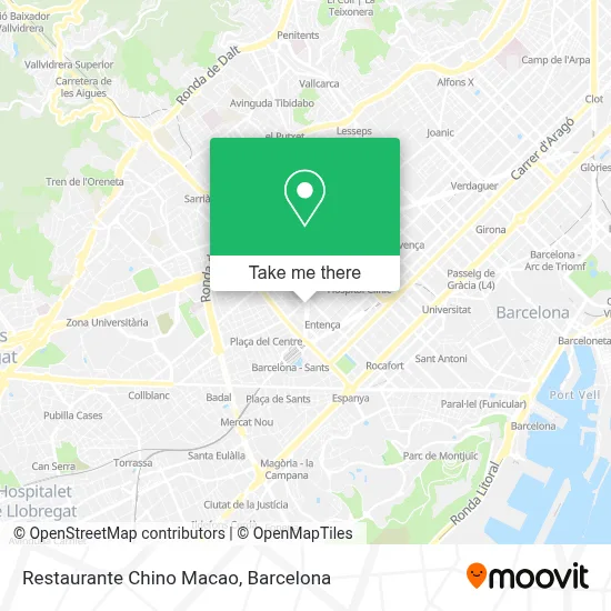 Restaurante Chino Macao map