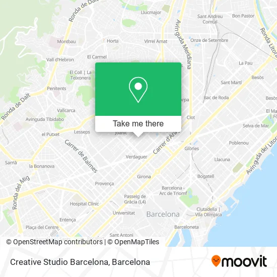 Creative Studio Barcelona map