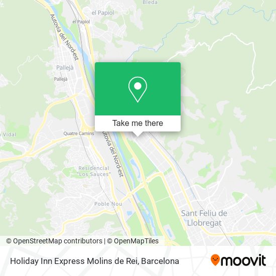Holiday Inn Express Molins de Rei map
