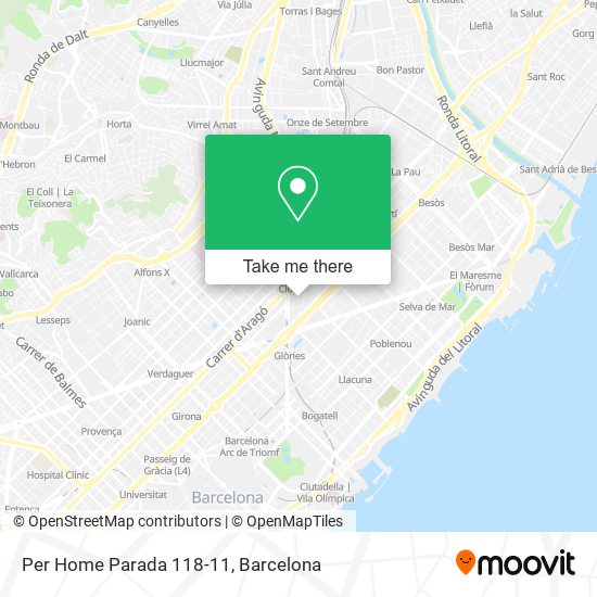 Per Home Parada 118-11 map