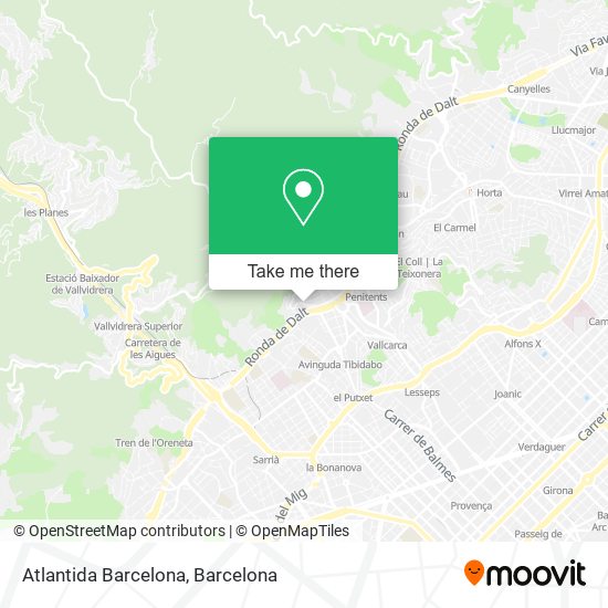 Atlantida Barcelona map