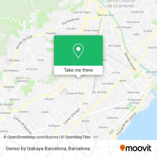 Genso by Izakaya Barcelona map