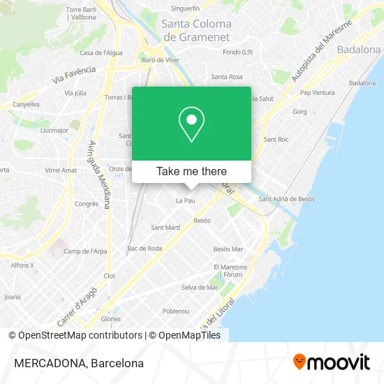 mapa MERCADONA