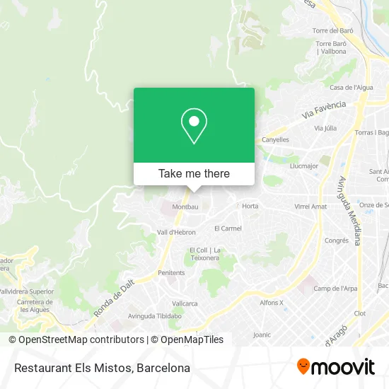 Restaurant Els Mistos map