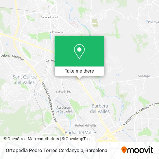 Ortopedia Pedro Torres Cerdanyola map