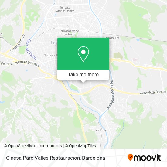 Cinesa Parc Valles Restauracion map