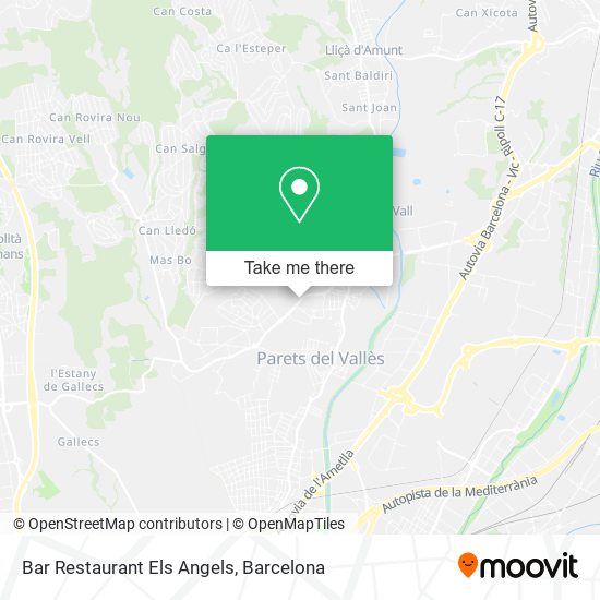 Bar Restaurant Els Angels map