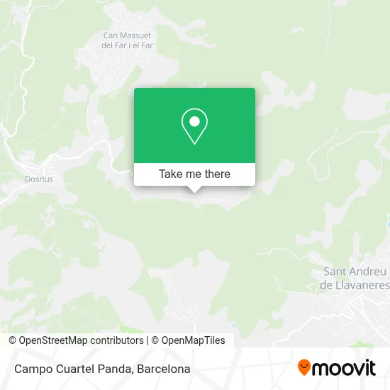 Campo Cuartel Panda map